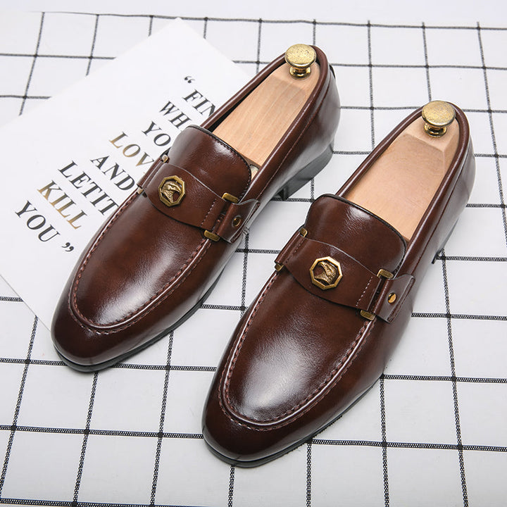Giovanni Signature Leather Loafers