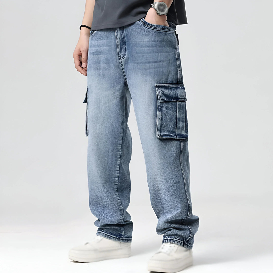 Lazaro Cotton Cargo Jeans