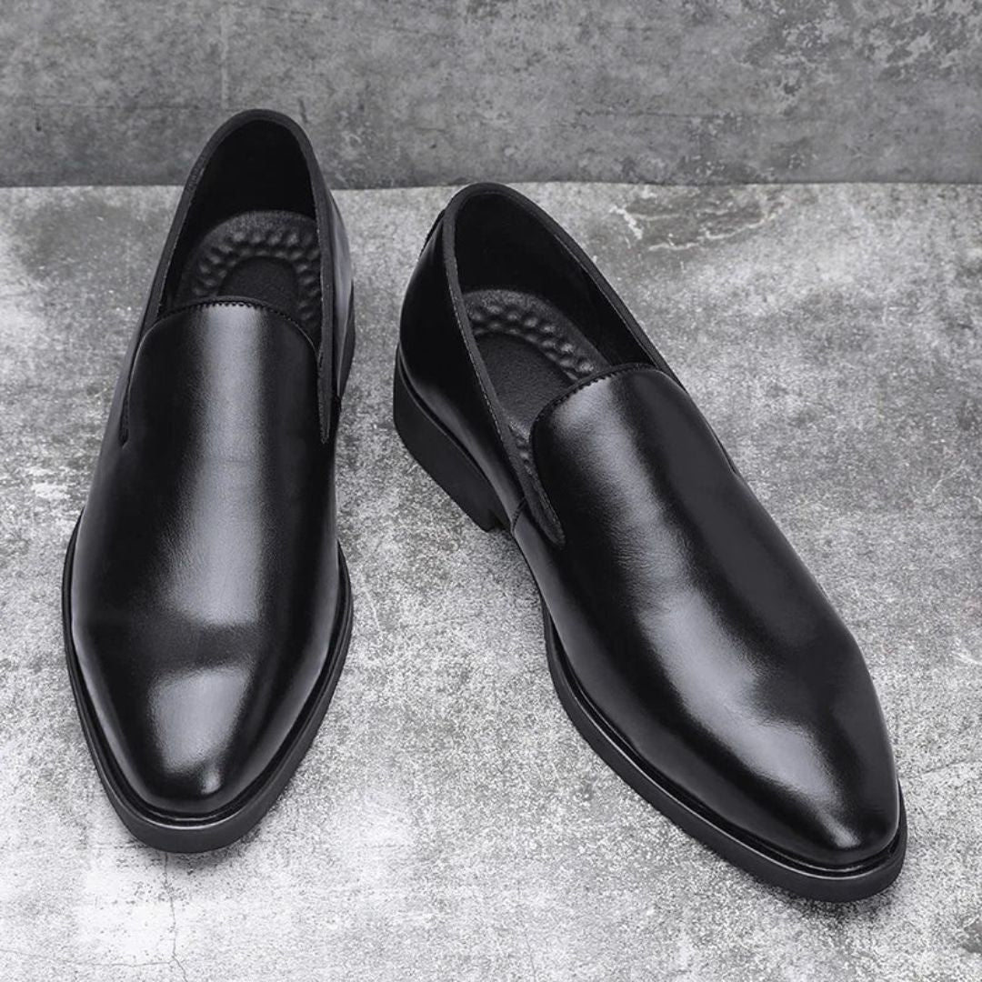 Salvatore Polished Leather Loafers