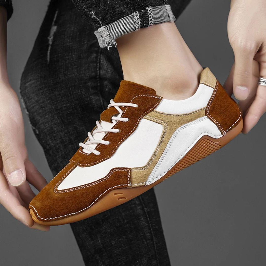 Giovanni Retro-Sport Leather Sneakers