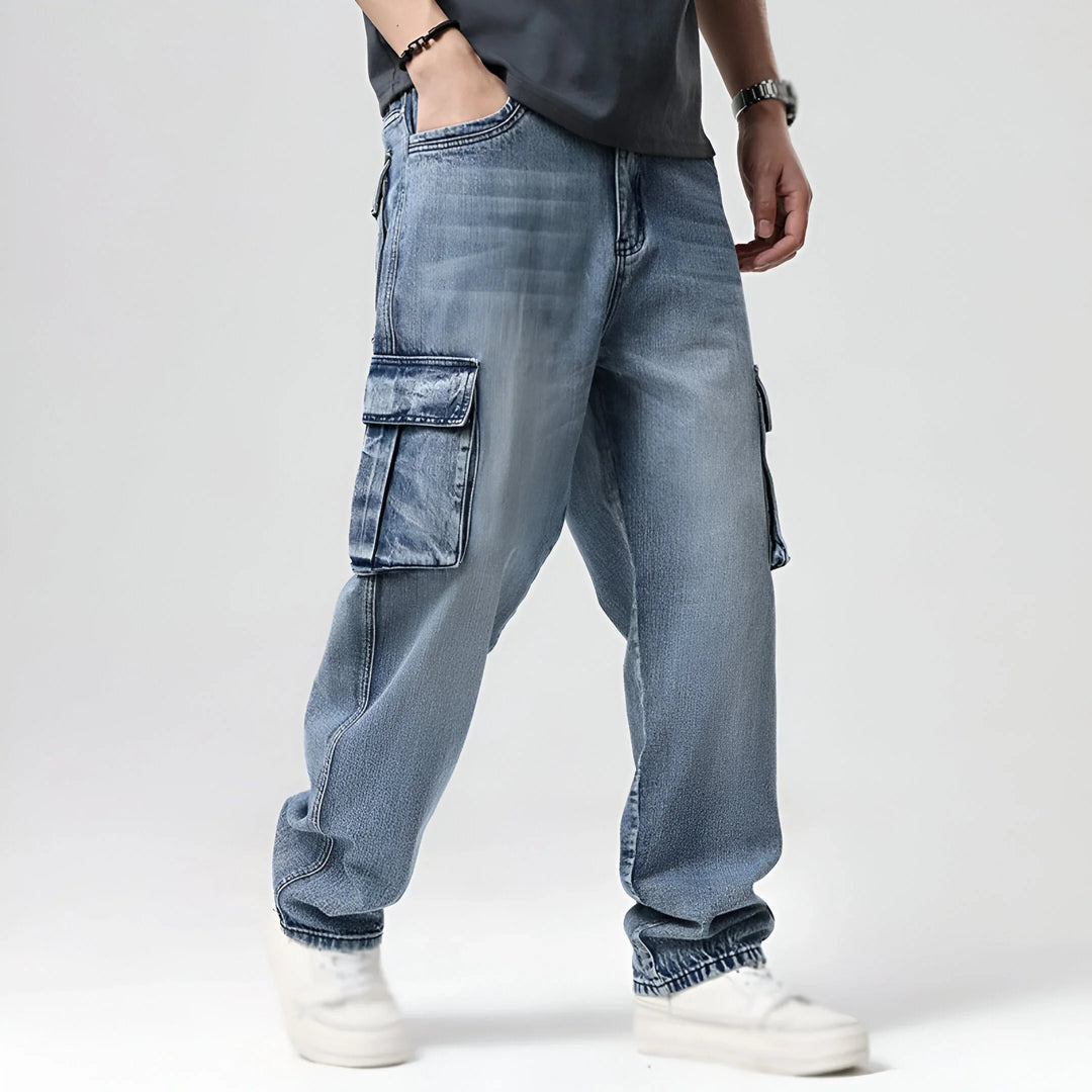 Lazaro Cotton Cargo Jeans