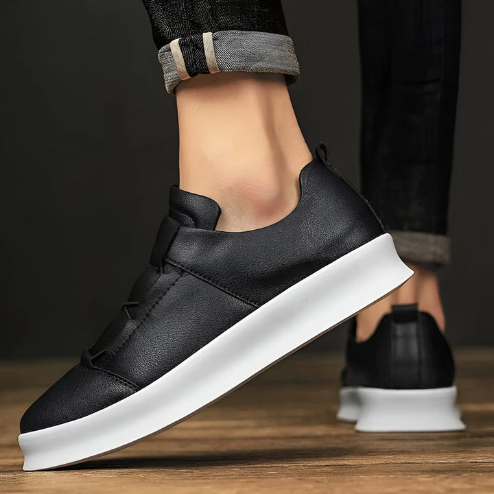 Enzo Slip-On Leather Sneakers
