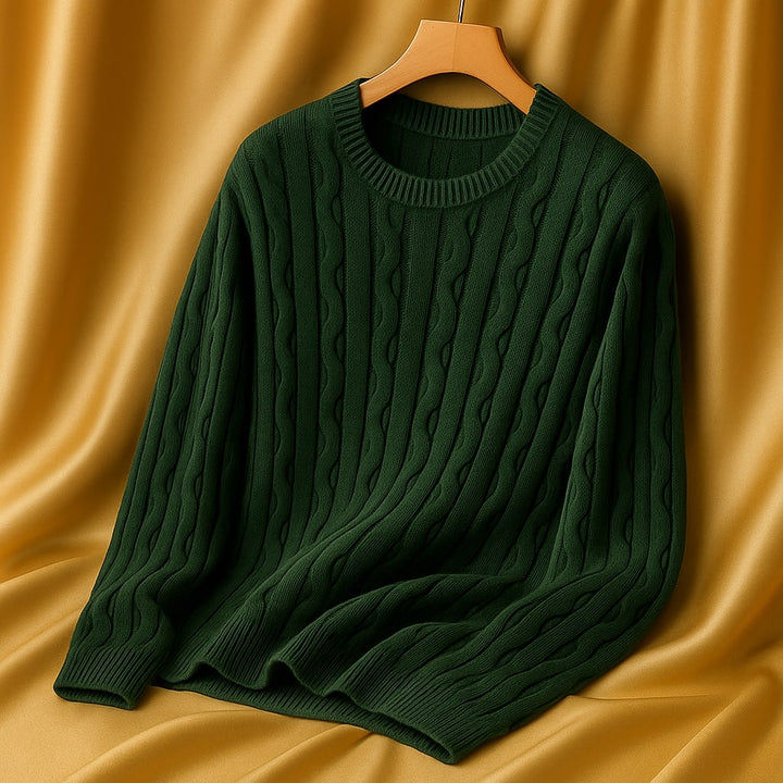 Lorenzo Cotton Cable Knit Sweater
