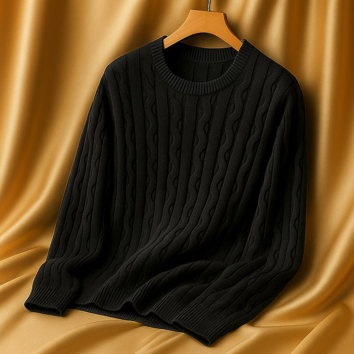 Lorenzo Cotton Cable Knit Sweater