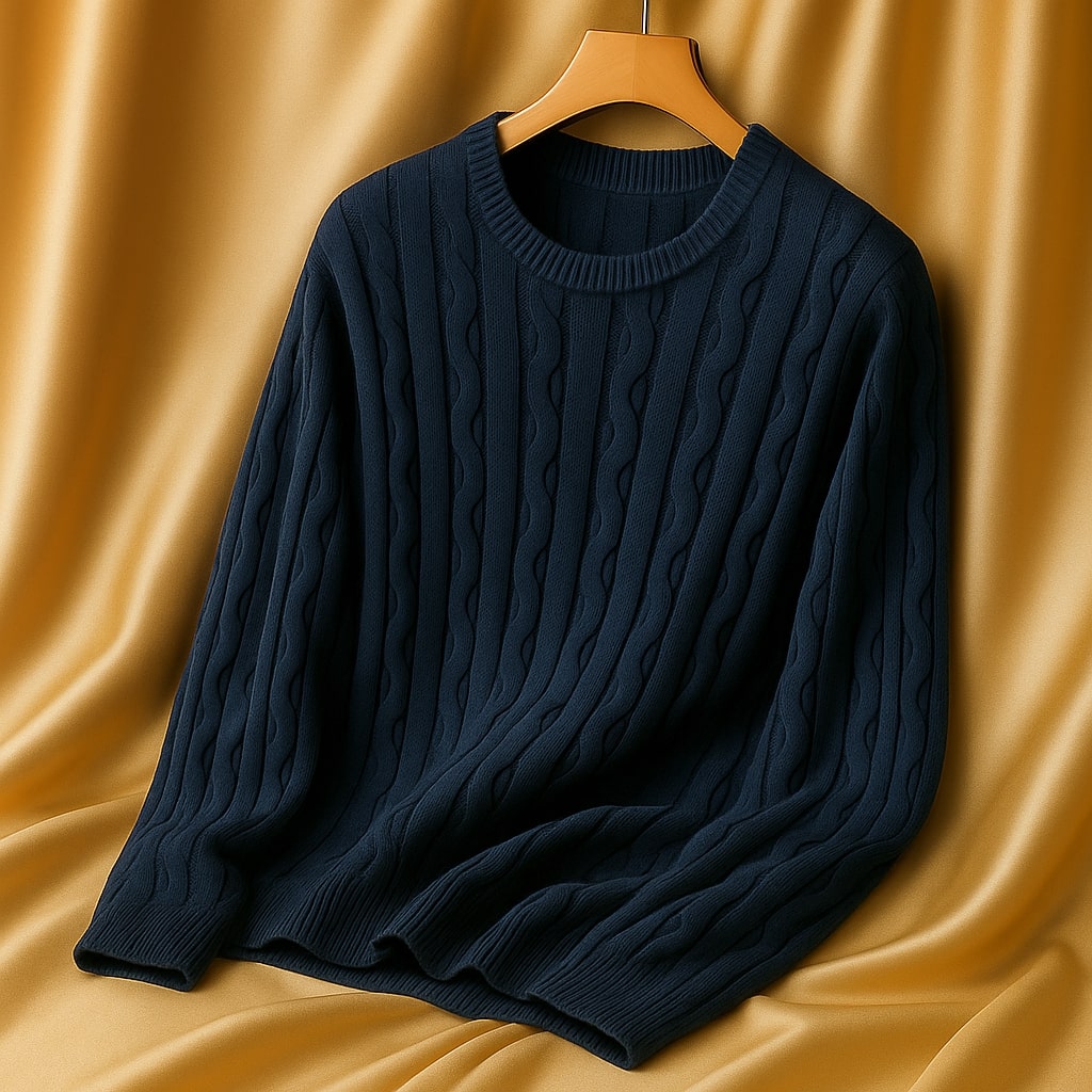 Lorenzo Cotton Cable Knit Sweater