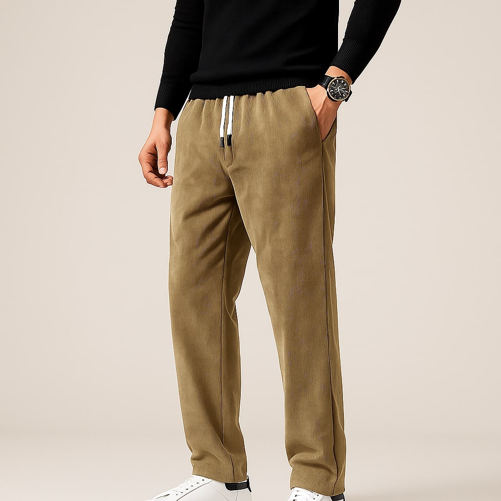Tomas Corduroy Drawstring Trousers