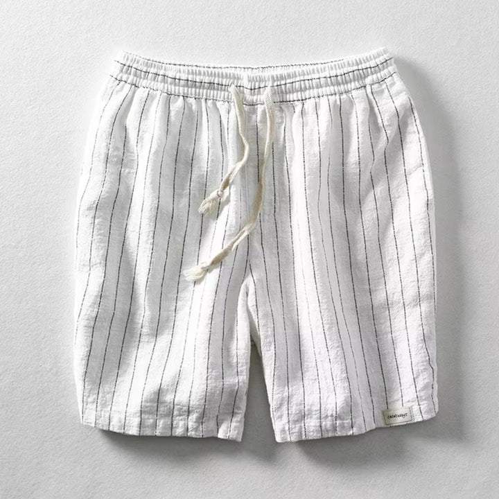 Dario Linen Striped Shorts