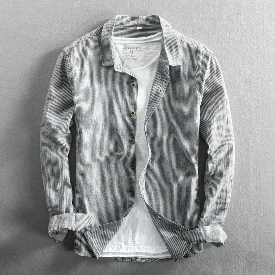 Sergio Linen Striped Shirt