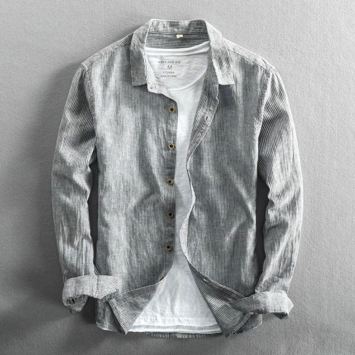 Sergio Linen Striped Shirt