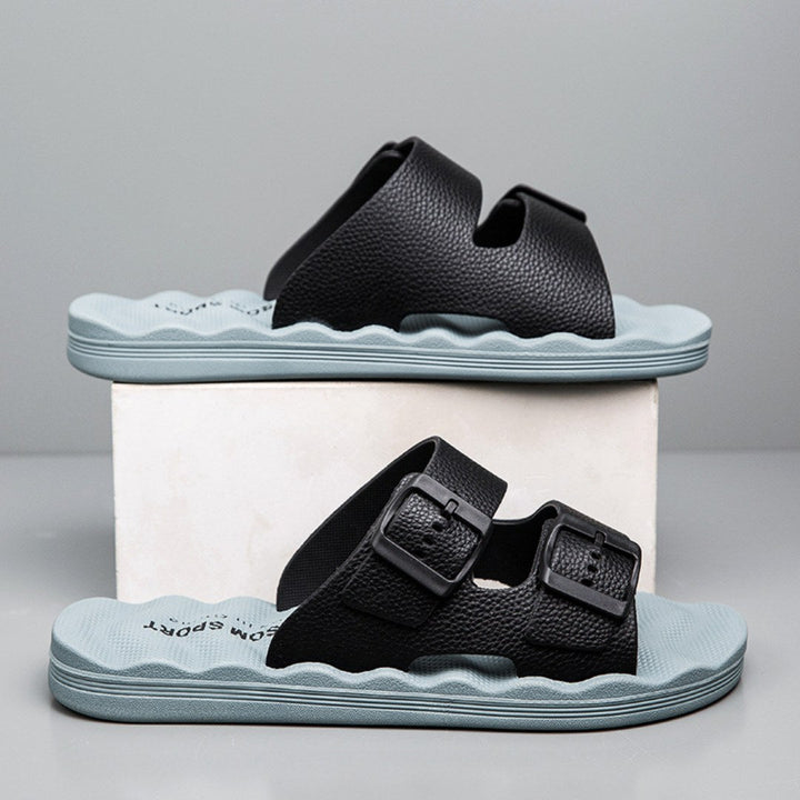 Soma Dual-Buckle Massage Slippers