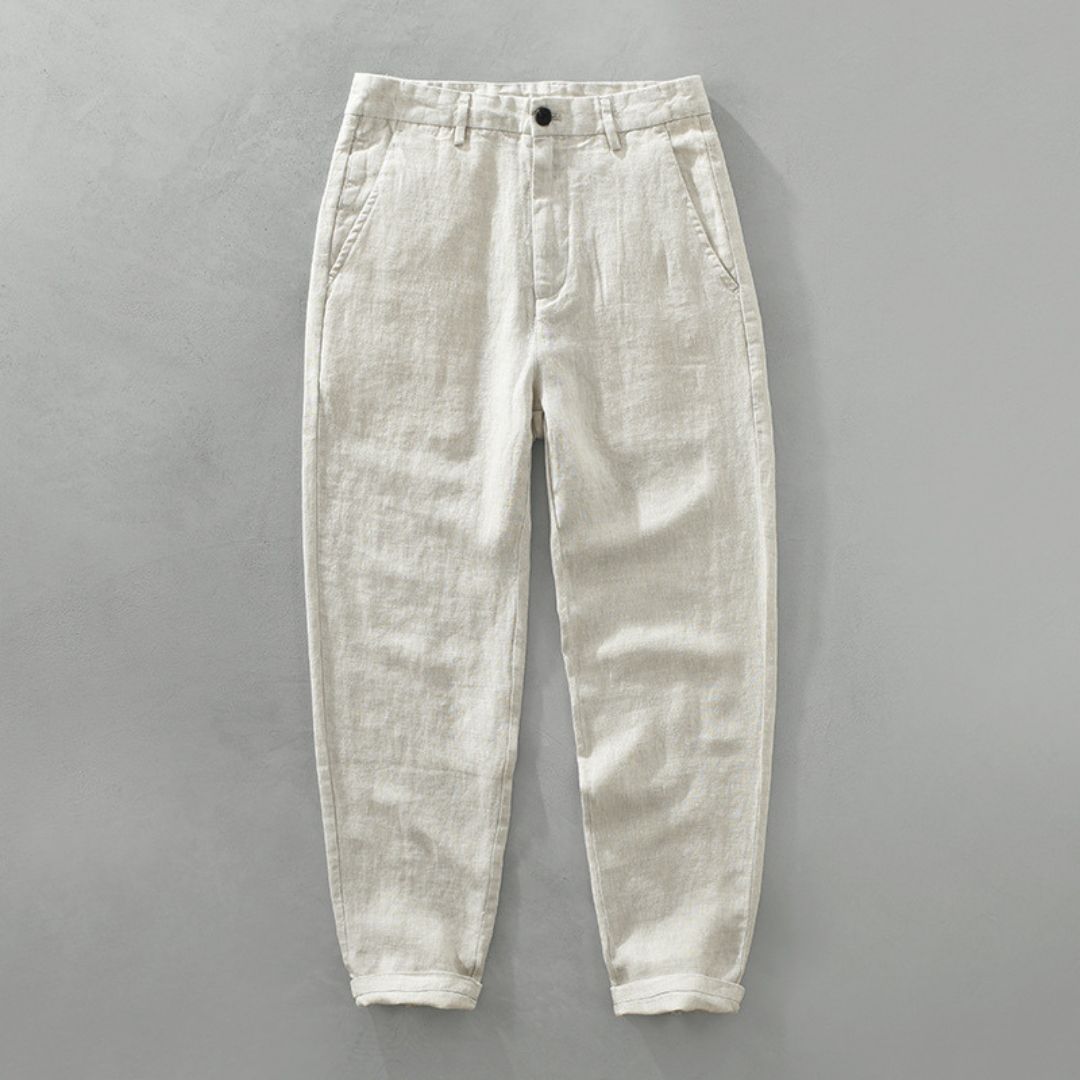 Vareen™  Linen Straight Trousers