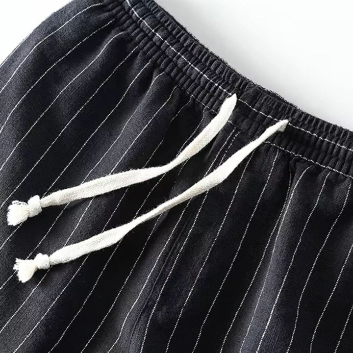 Dario Linen Striped Shorts