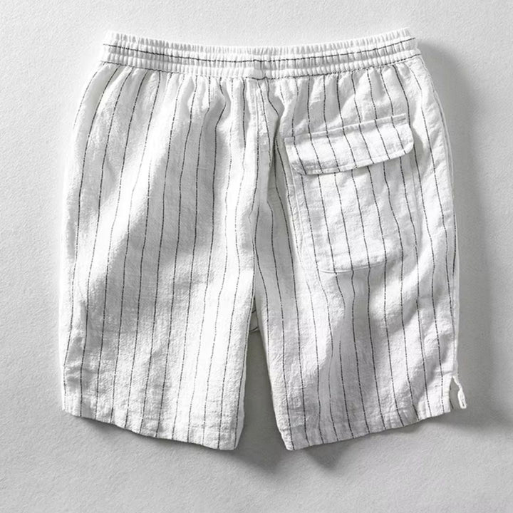 Dario Linen Striped Shorts