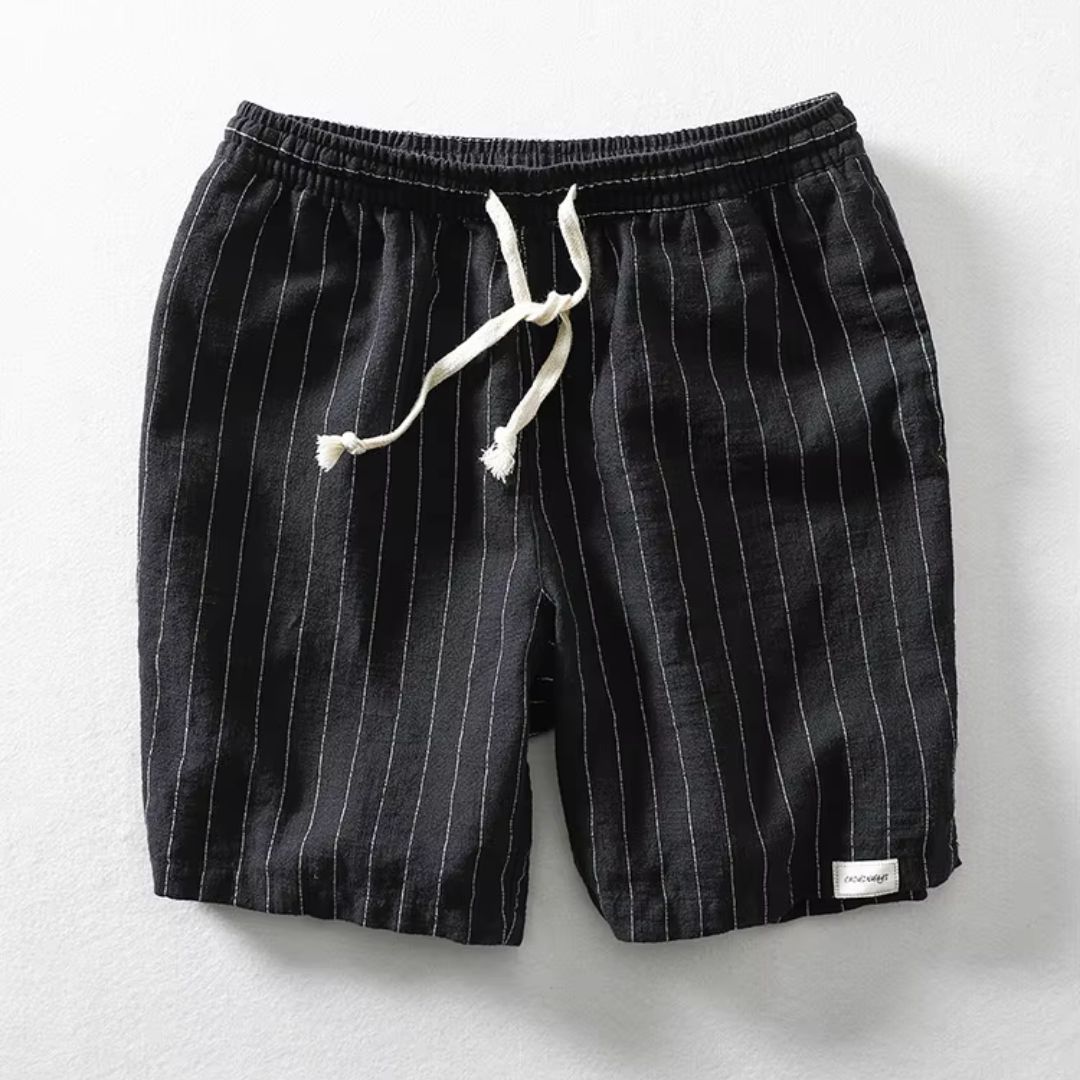 Dario Linen Striped Shorts