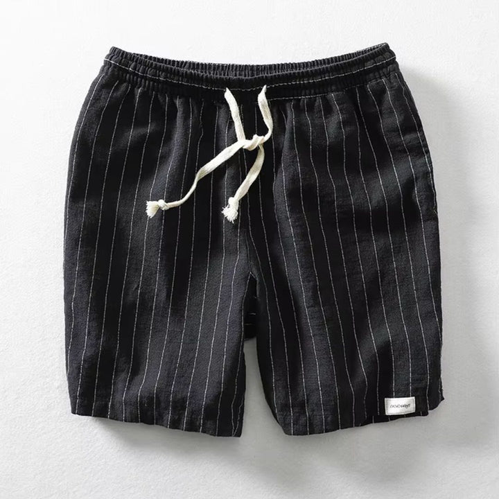 Dario Linen Striped Shorts