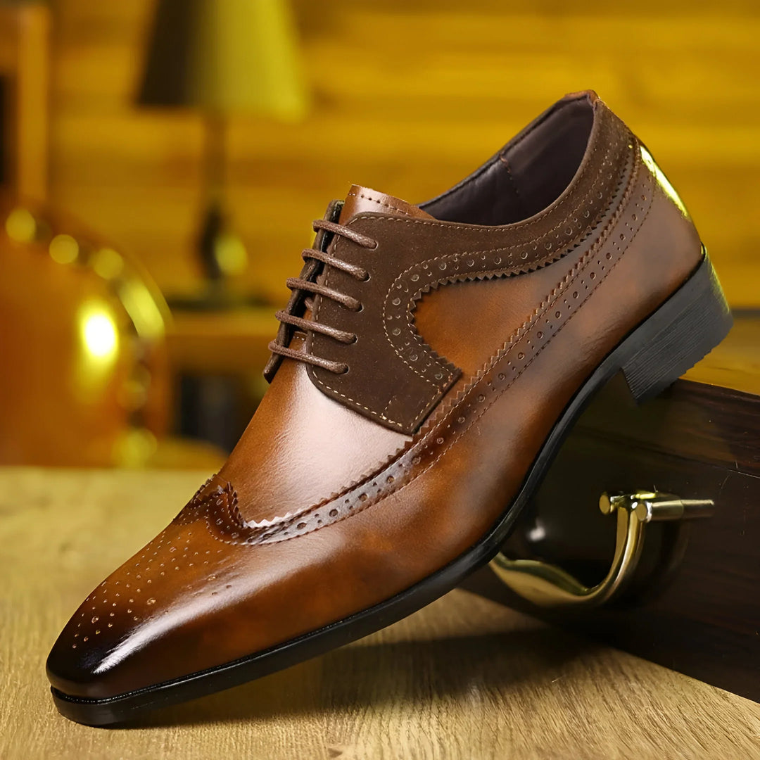 Giovanni Prestige Leather Shoes