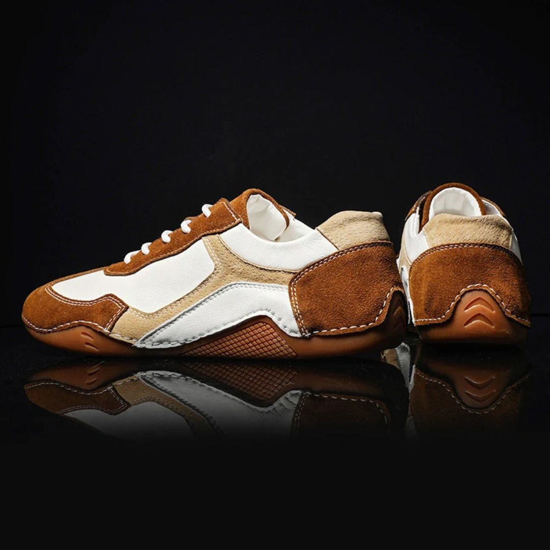 Giovanni Retro-Sport Leather Sneakers