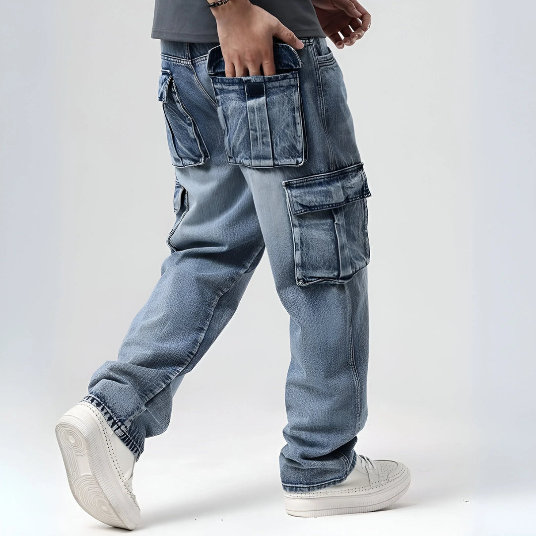 Lazaro Cotton Cargo Jeans