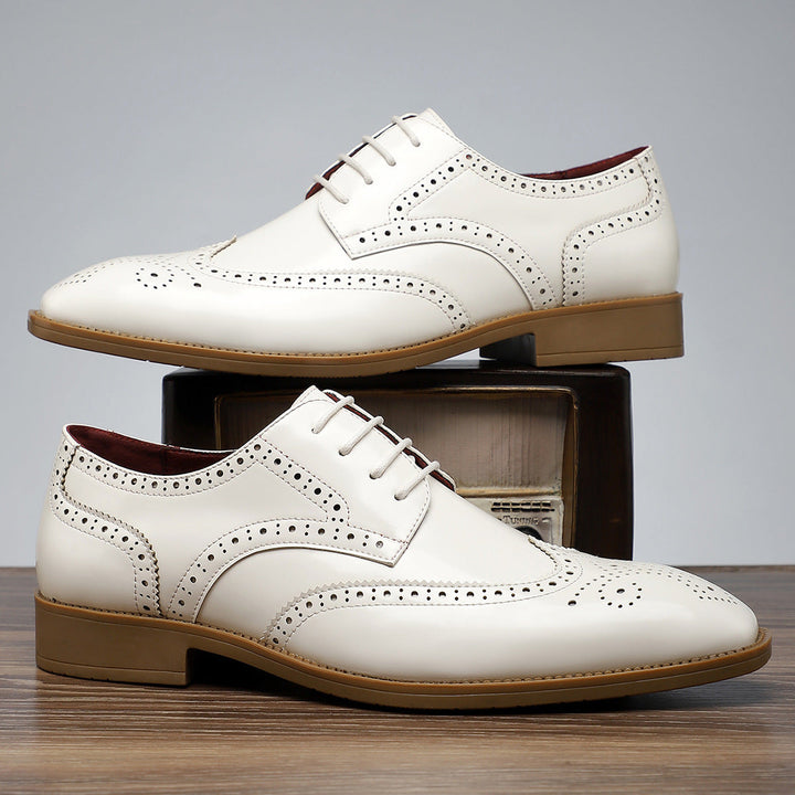 Santiago Leather Wingtip Dress Shoes