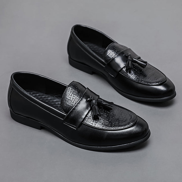 Alvaro Embossed Tassel Loafers