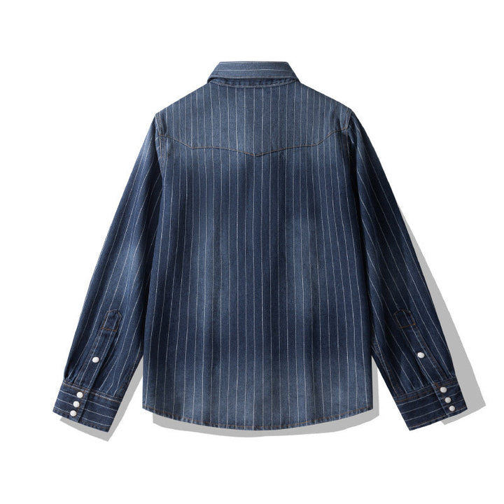 Leon Pinstripe Denim Shirt