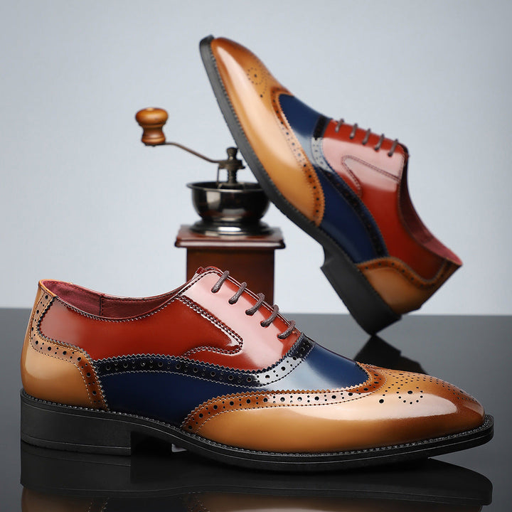 Santiago Leather Wingtip Dress Shoes