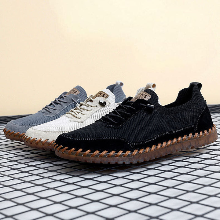Marco Knit-Leather Hybrid Sneakers
