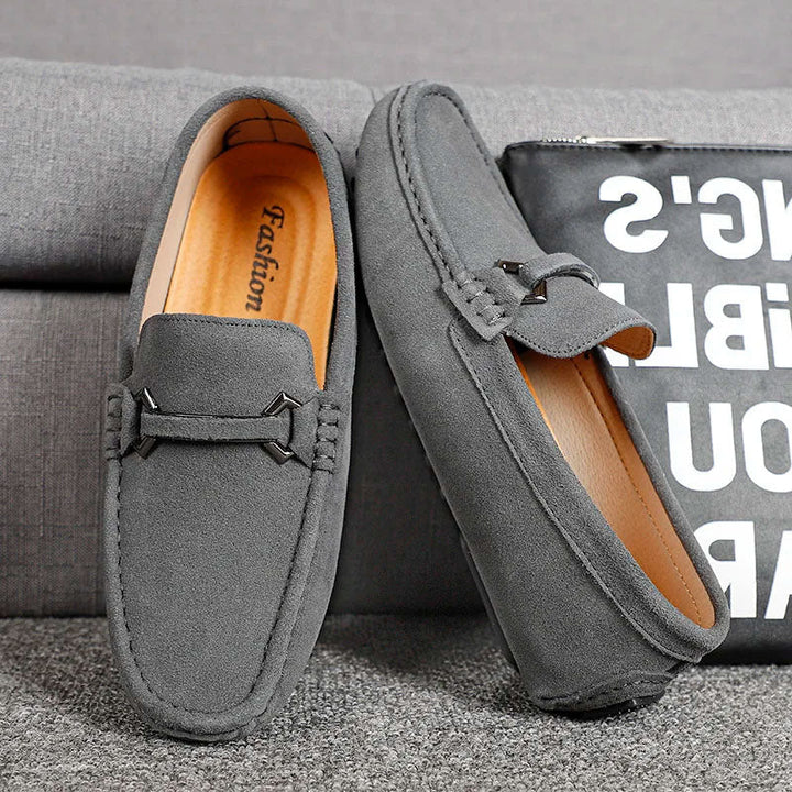 Leonardo Suede Bit Loafers