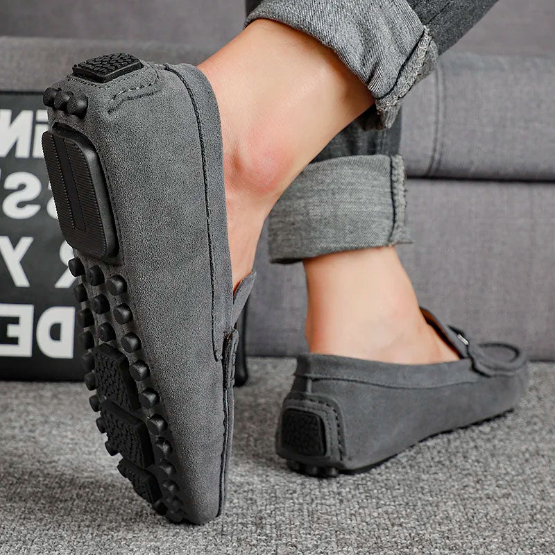 Leonardo Suede Bit Loafers