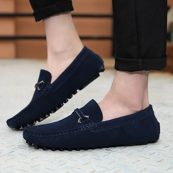 Leonardo Suede Bit Loafers