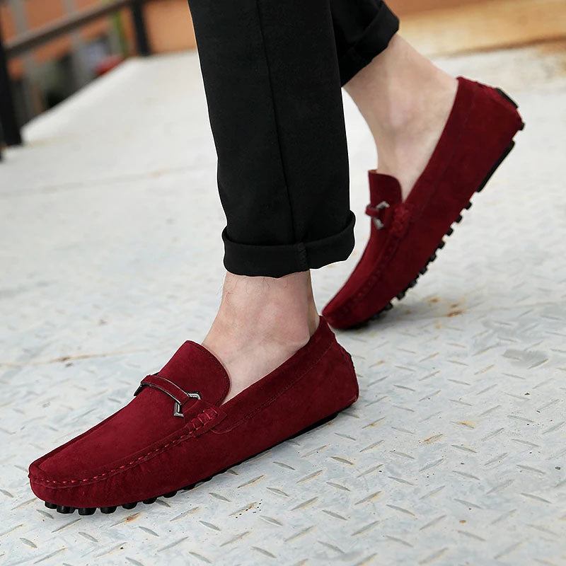 Leonardo Suede Bit Loafers
