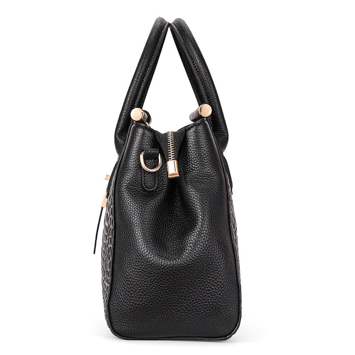 Renata Croc-Embossed Leather Handbag