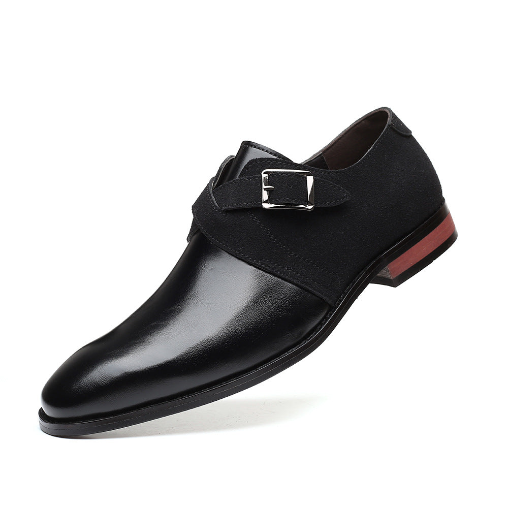 Grant Leather Monk Shoes