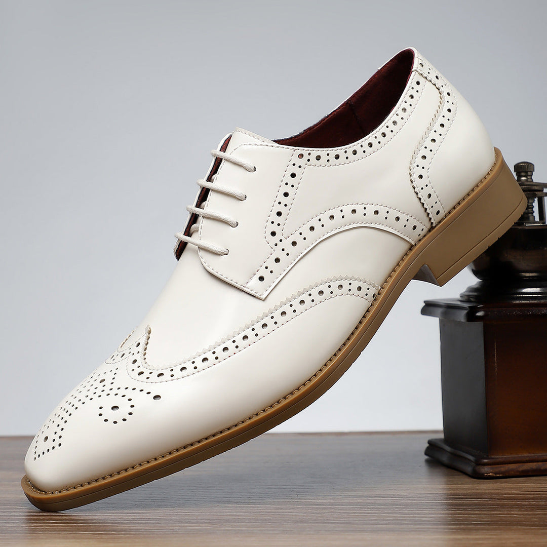 Santiago Leather Wingtip Dress Shoes