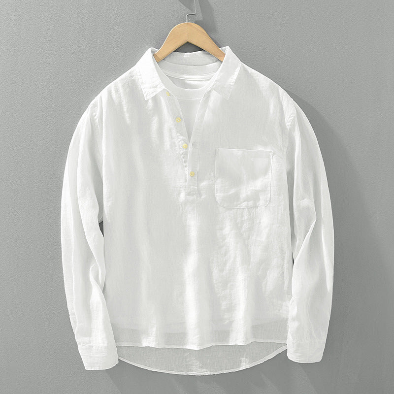 Leone Linen Popover Shirt