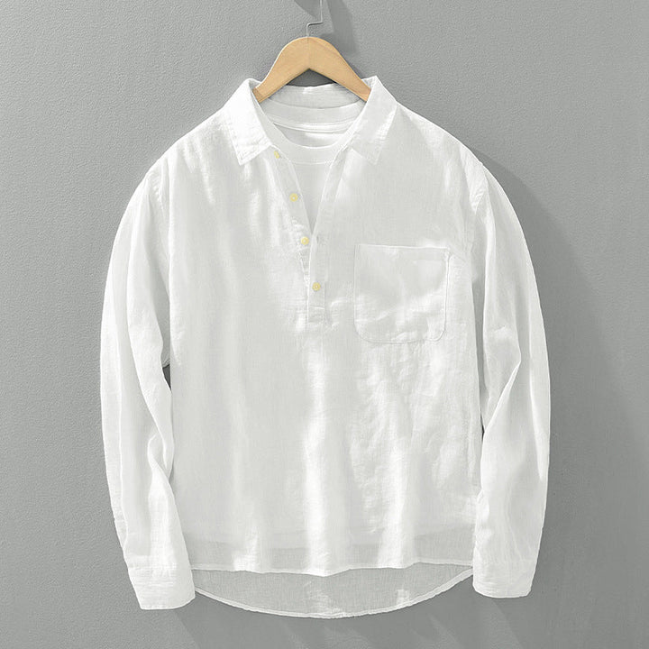Leone Linen Popover Shirt