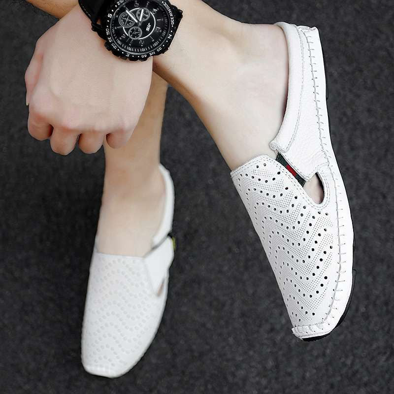 Giulio Perforated Leather Sandals