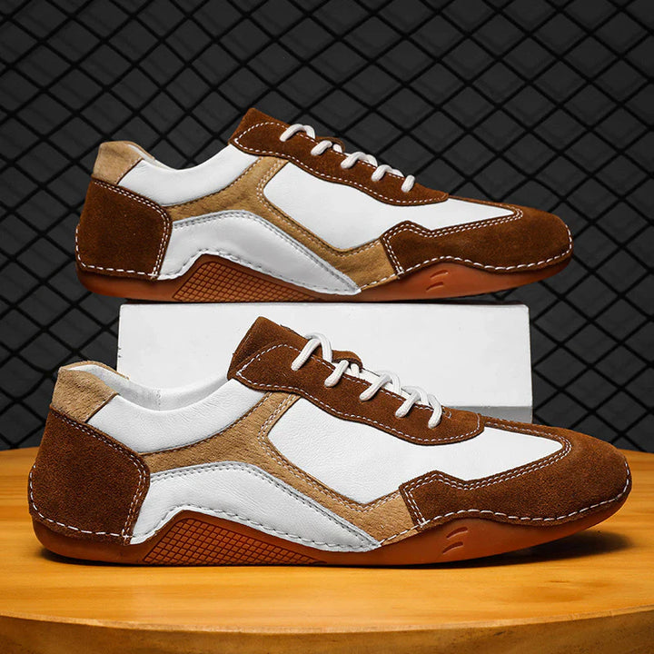 Giovanni Retro-Sport Leather Sneakers