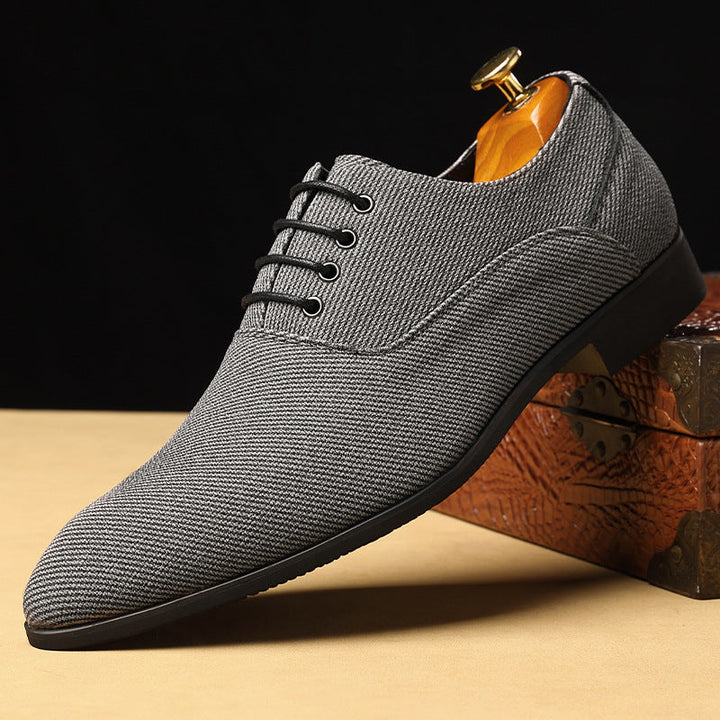 Rafael Herringbone Canvas Oxfords