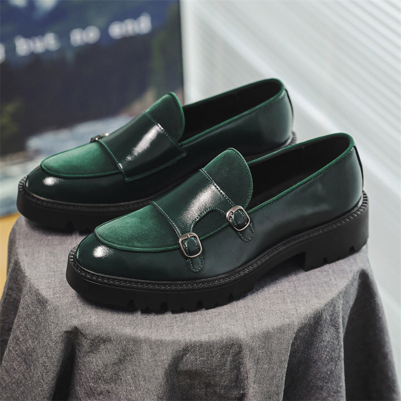 Tiziano Dual Monk Leather Loafers
