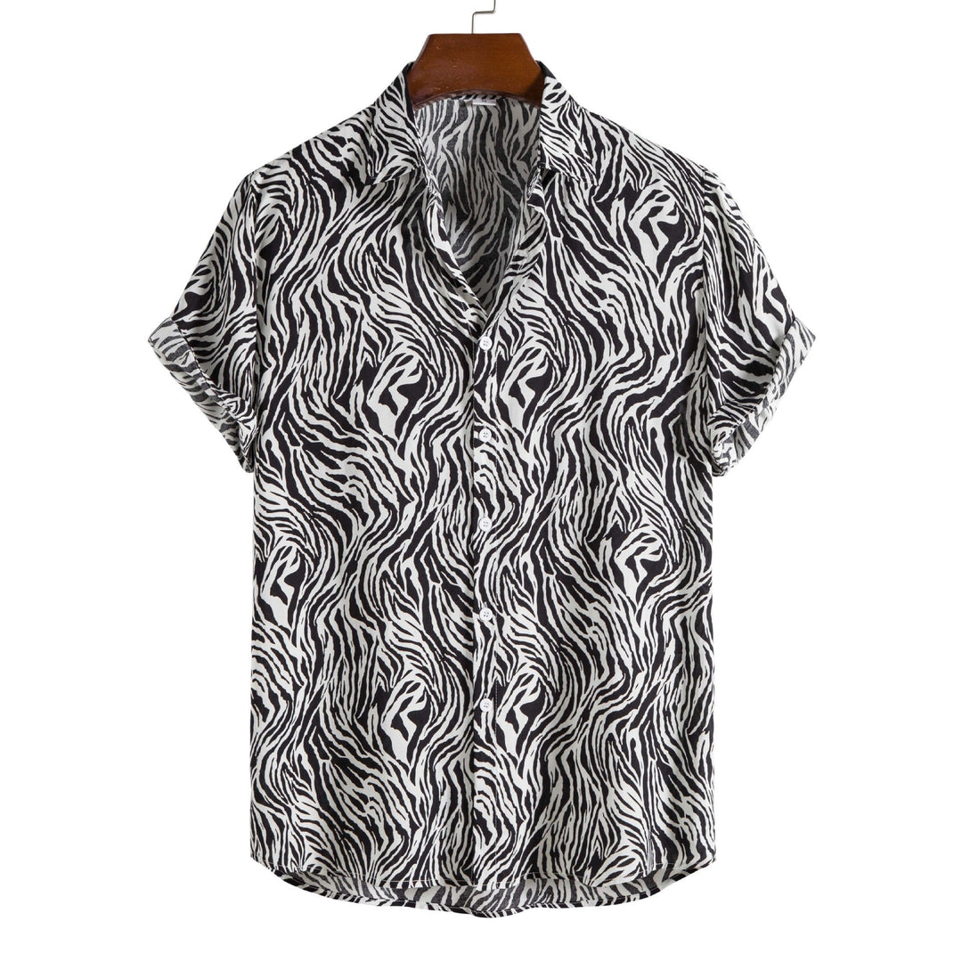 Claudio Tiger‑Print Camp Shirt