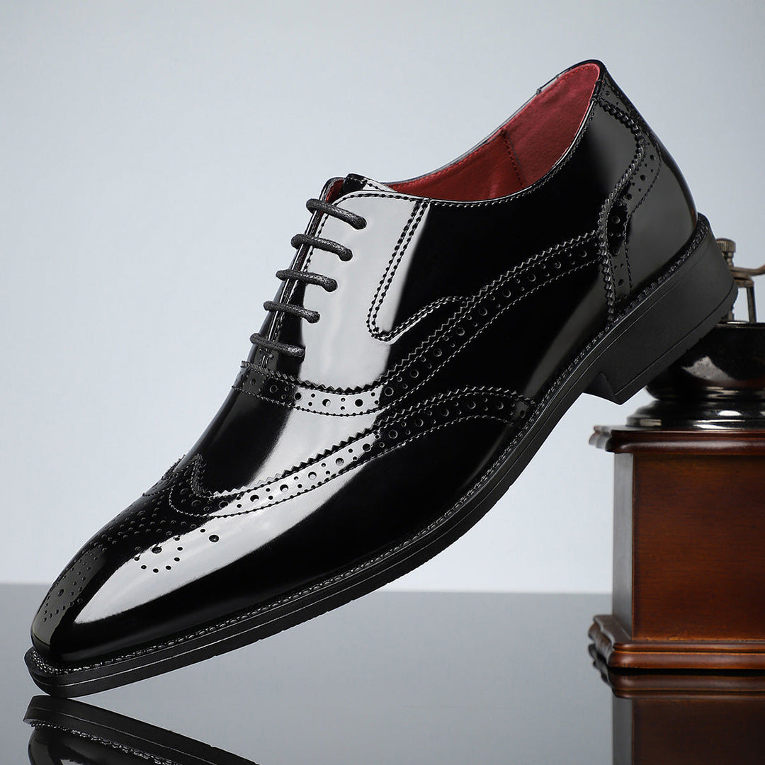 Santiago Leather Wingtip Dress Shoes