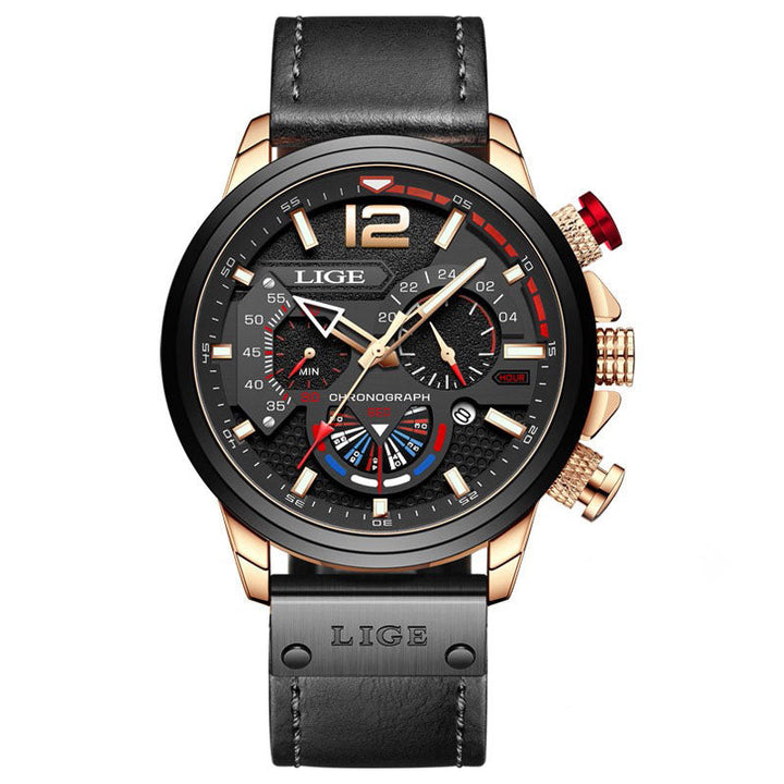 Valerio Chronograph Leather Watch