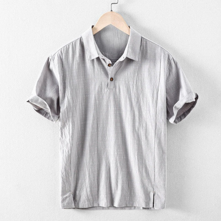 Laurent Linen Polo Shirt
