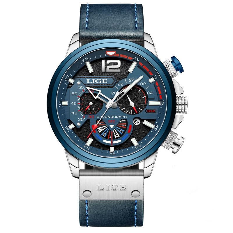 Valerio Chronograph Leather Watch