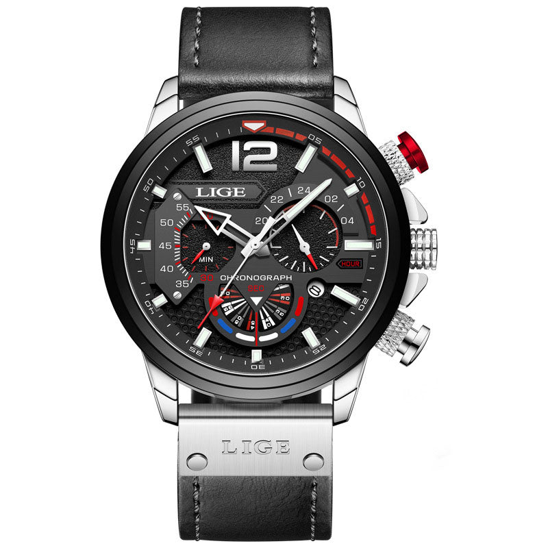 Valerio Chronograph Leather Watch