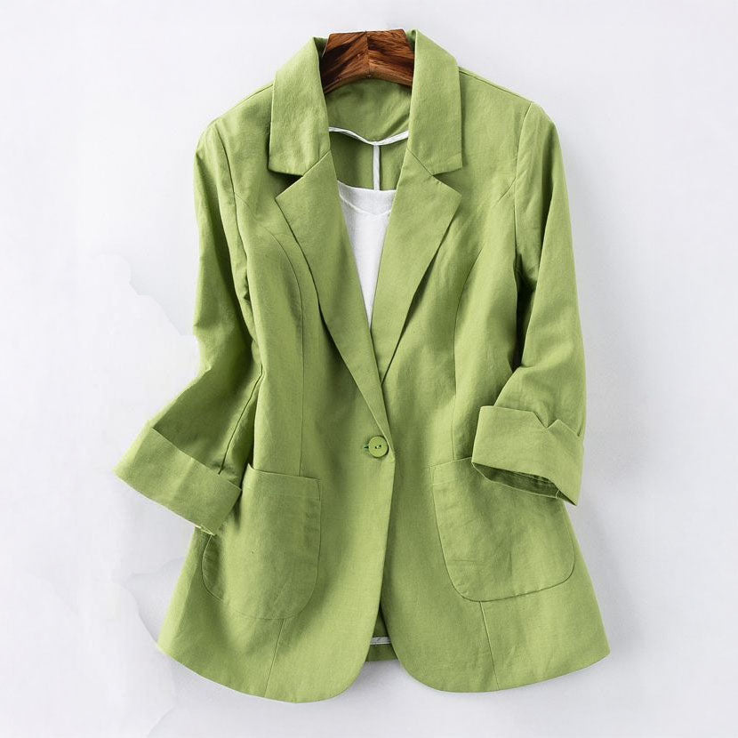 Sofia Linen Soft Blazer