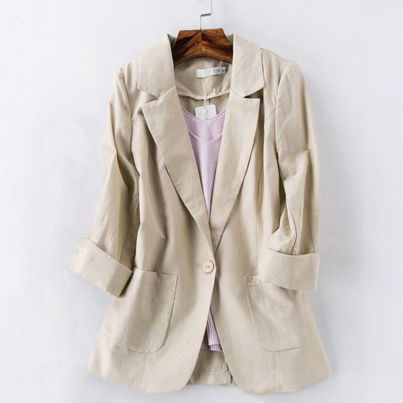 Sofia Linen Soft Blazer
