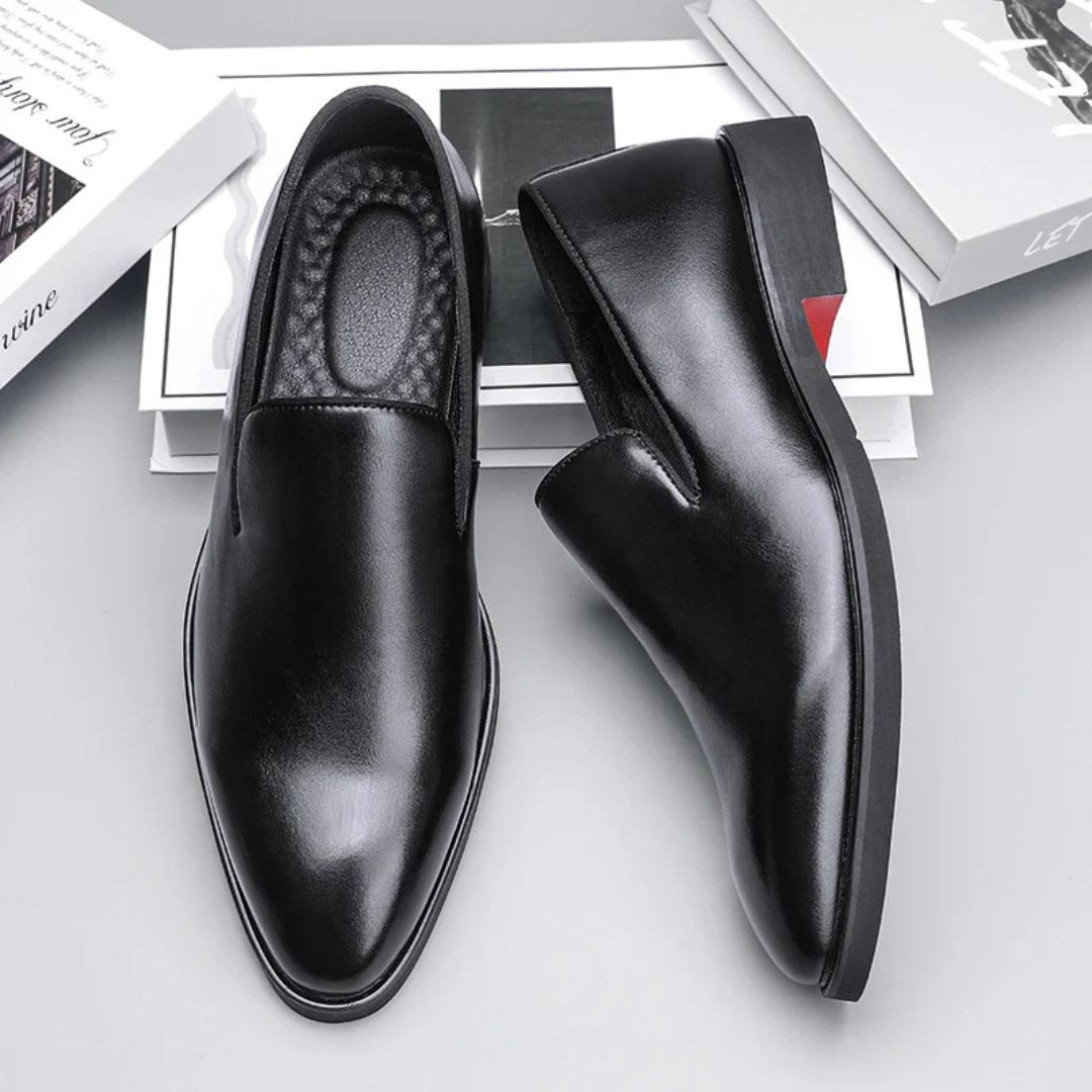 Salvatore Polished Leather Loafers