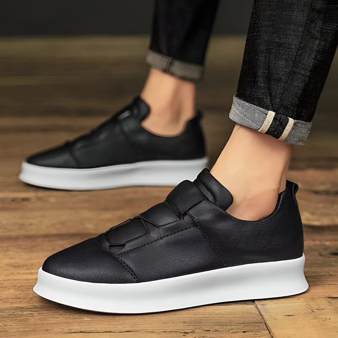 Enzo Slip-On Leather Sneakers